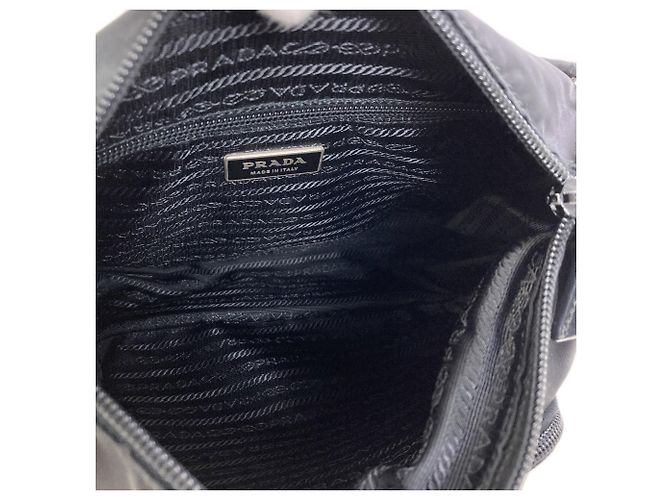 Bolso de hombro Prada con logotipo triangular Negro - vista 5