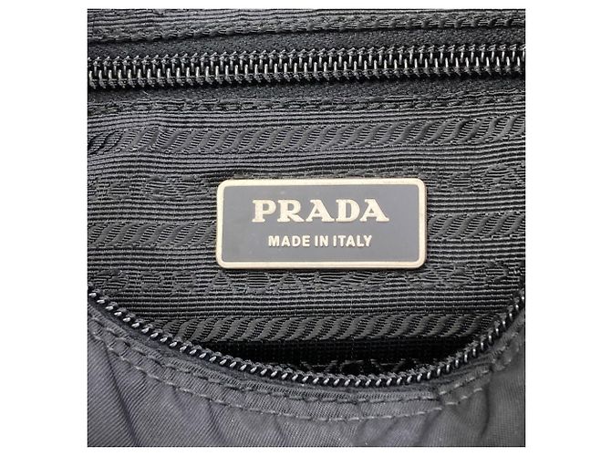 Bolso de hombro Prada con logotipo triangular Negro - vista 6