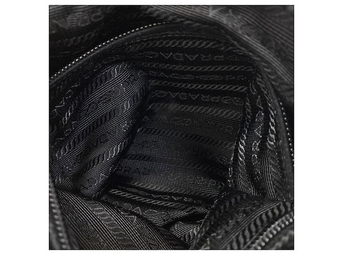 Bolso de hombro Prada con logotipo triangular Negro - vista 8