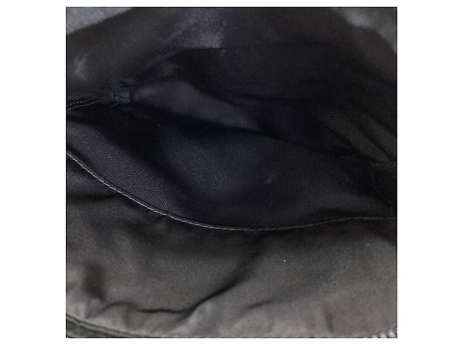 Bolso de hombro Prada con logotipo triangular Negro - vista 9