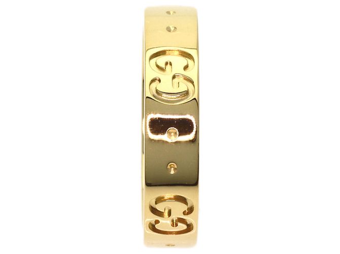 Anello Gucci Icon #8 in oro giallo 18K - vista 3