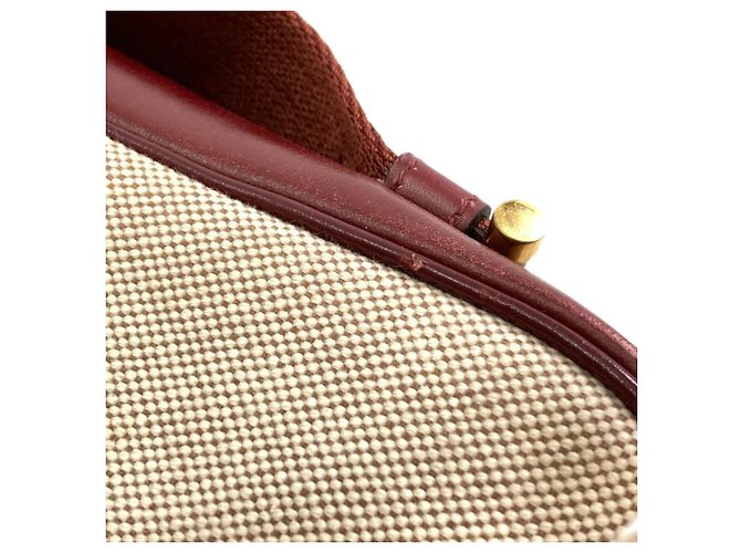 Hermès Borsa a tracolla Hermes Saco Toile H Marrone Rosso - vista 13