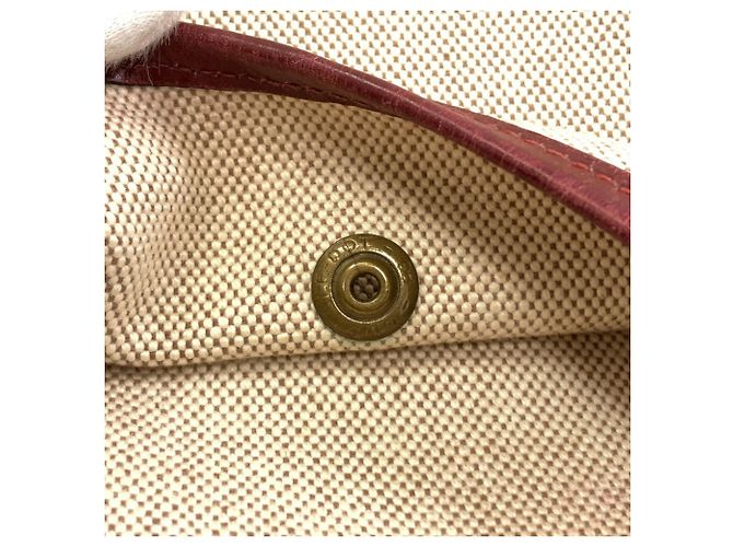 Hermès Borsa a tracolla Hermes Saco Toile H Marrone Rosso - vista 16