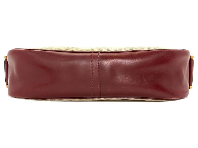 Hermès Borsa a tracolla Hermes Saco Toile H Marrone Rosso - vista 4