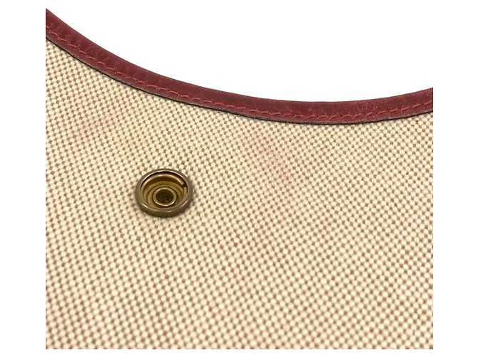 Hermès Borsa a tracolla Hermes Saco Toile H Marrone Rosso - vista 8