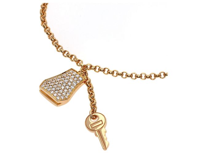 Hermès Bracciale Hermes Kelly Clochette PM Diamond - vista 2