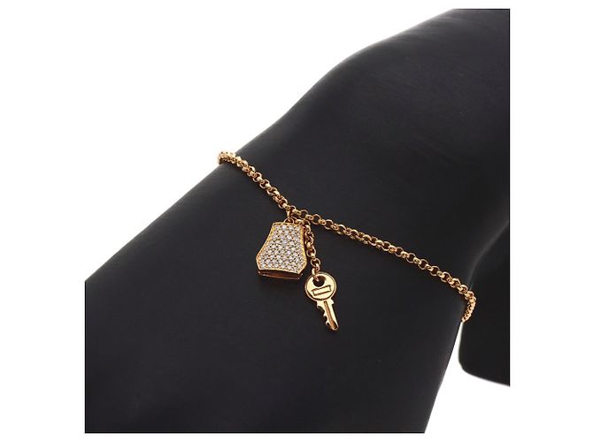 Hermès Bracciale Hermes Kelly Clochette PM Diamond - vista 5