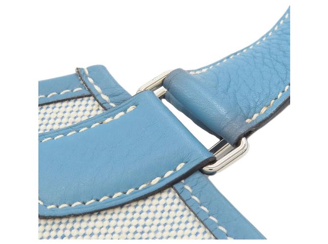 Hermès Borsa Tote Hermes Jardinier PM Blu chiaro - vista 13