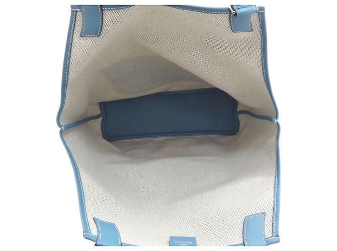 Hermès Borsa Tote Hermes Jardinier PM Blu chiaro - vista 5