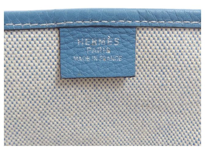 Hermès Borsa Tote Hermes Jardinier PM Blu chiaro - vista 6