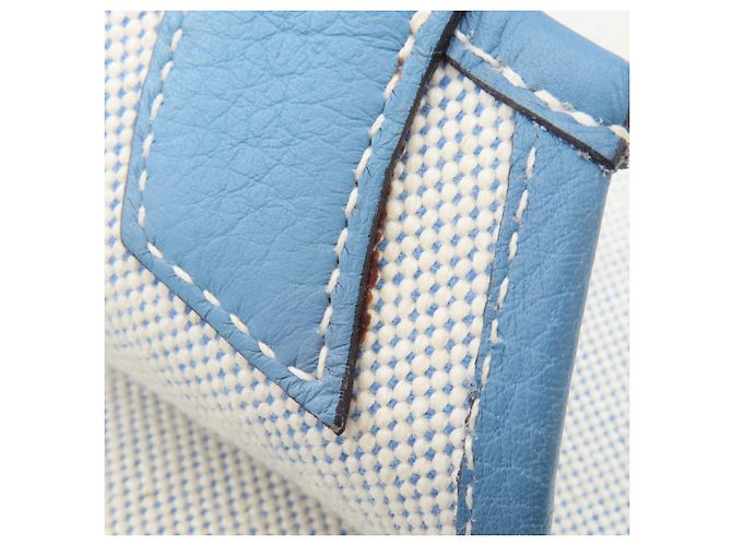 Hermès Borsa Tote Hermes Jardinier PM Blu chiaro - vista 8