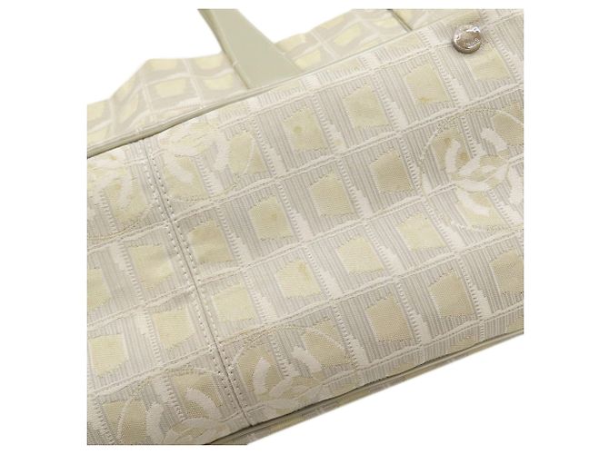 Borsa Tote Chanel New Travel Line MM Argento Giallo - vista 16