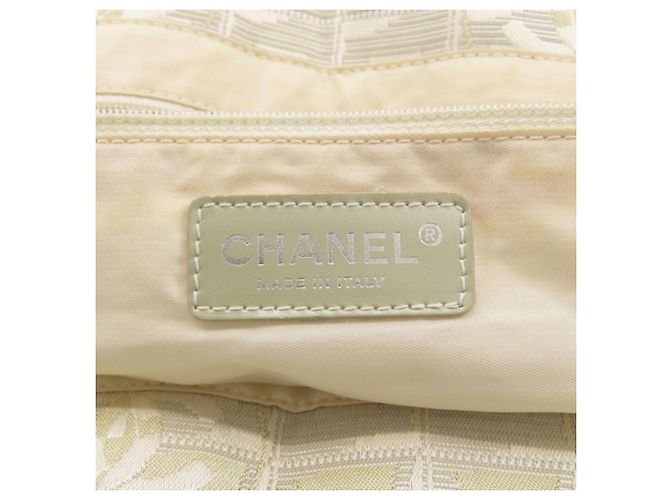 Borsa Tote Chanel New Travel Line MM Argento Giallo - vista 6