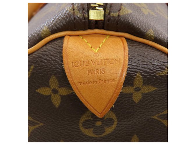 Speedy Borsa Boston Louis Vuitton Monogram Canvas Monogramma - vista 7