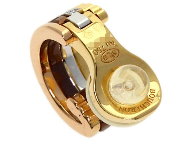 Boucheron Quatre Classic Diamond Ohrring (Einzeln) in 18K Gelbgold - Ansicht 2