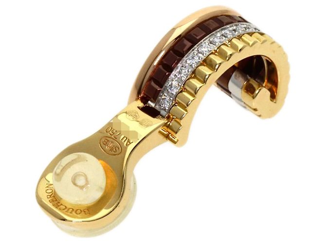 Boucheron Quatre Classic Diamond Ohrring (Einzeln) in 18K Gelbgold - Ansicht 4