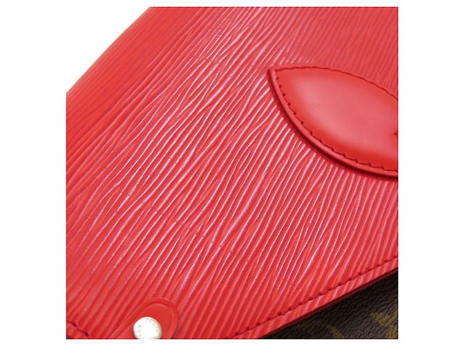 Louis Vuitton M44031 Borsa a tracolla Saint Michel Rosso - vista 16