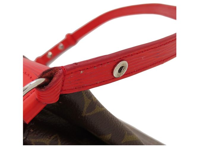 Louis Vuitton M44031 Borsa a tracolla Saint Michel Rosso - vista 19
