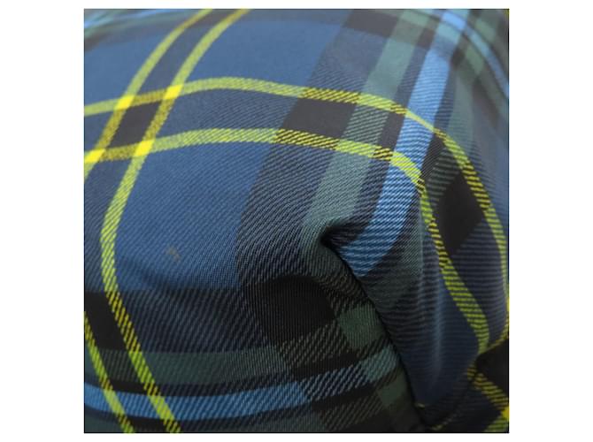Prada Checkered 2-Way Tote Bag Blau Gelb - Ansicht 14