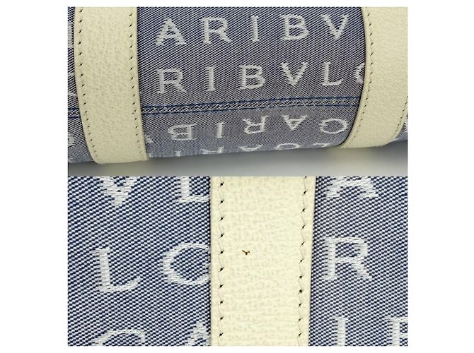 Bulgari Mini borsa tote Bvlgari Logomania Marrone Bianco Blu Verde - vista 6