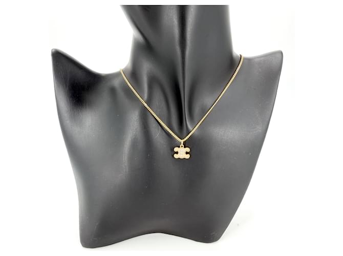 Céline Collana Celine Triomphe Bianco D'oro - vista 3