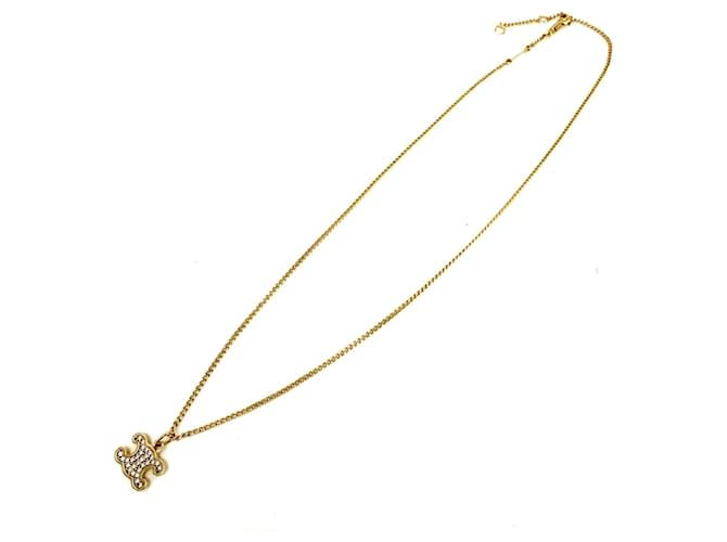 Céline Collana Celine Triomphe Bianco D'oro - vista 5