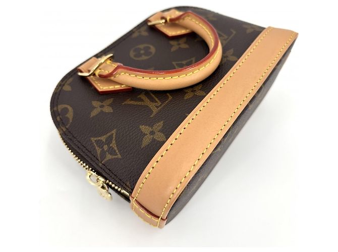 Borsa Louis Vuitton Women's Monogram Nano Alma Marrone Monogramma - vista 3