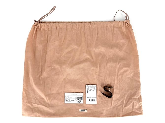 Borsa Tote Miu Miu da Donna con Fiocco e Patchwork Marrone Bianco Multicolore - vista 11