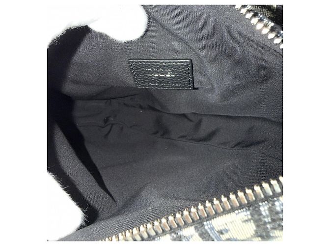 Borsa a tracolla da uomo Christian Dior Nero Bianco Beige Blu navy - vista 4