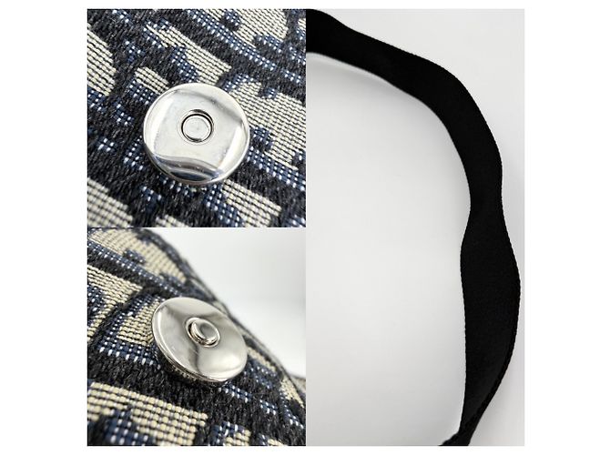 Borsa a tracolla da uomo Christian Dior Nero Bianco Beige Blu navy - vista 6