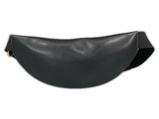 Borsa a tracolla Gancini da uomo Salvatore Ferragamo Nero Bianco - vista 2