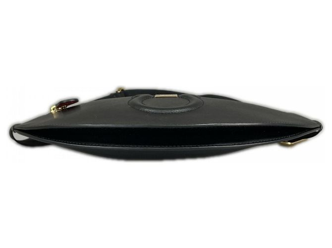 Borsa a tracolla Gancini da uomo Salvatore Ferragamo Nero Bianco - vista 4