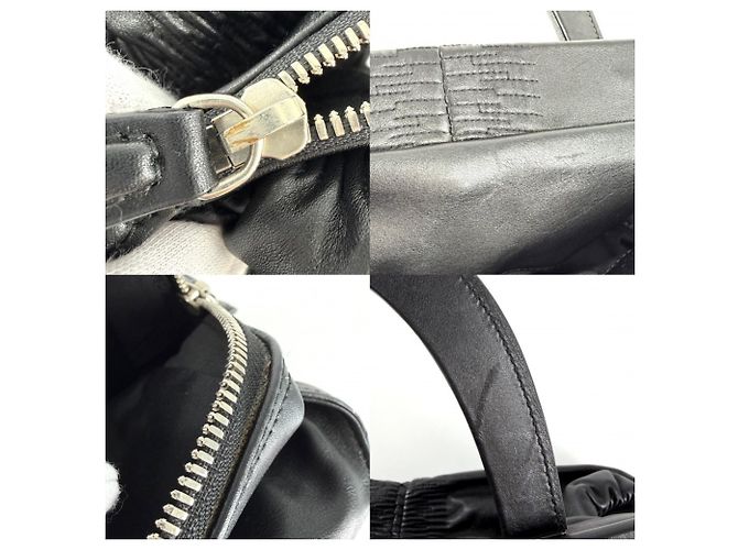 Borsa Christian Dior Karenina Nero Bianco - vista 7