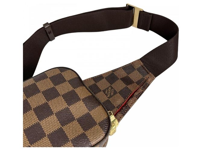 Borsa a tracolla da uomo Louis Vuitton Marrone Bianco - vista 7