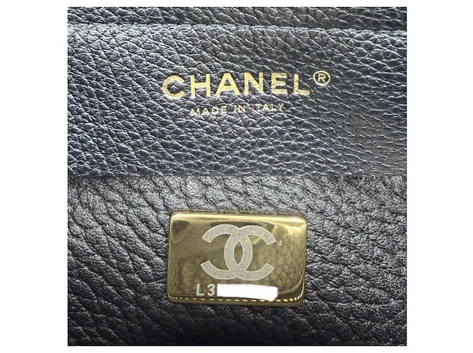 Chanel Tote Bag aus schwarzem Leder Weiß - Ansicht 5