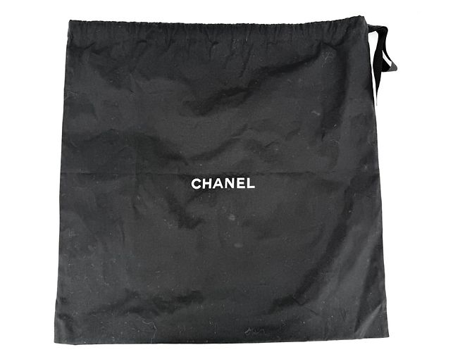 Chanel Tote Bag aus schwarzem Leder Weiß - Ansicht 8