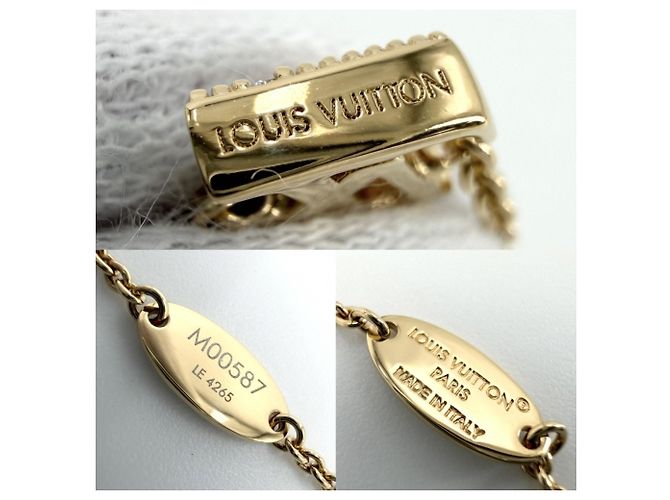 Bracciale con ciondolo fiore Monogram Louis Vuitton Bianco Monogramma - vista 4