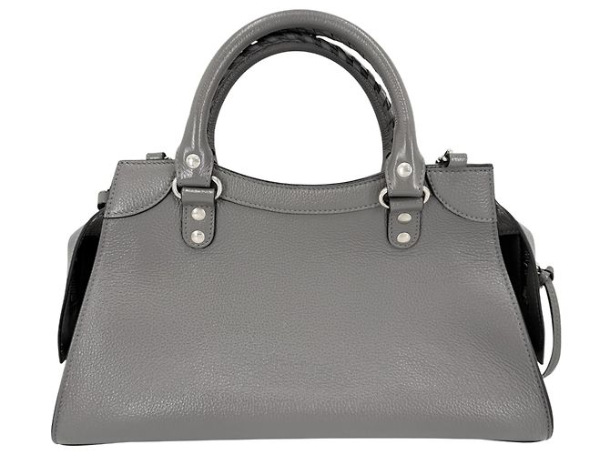 Borsa Balenciaga Women's Neo Classic City Small Marrone Bianco - vista 2