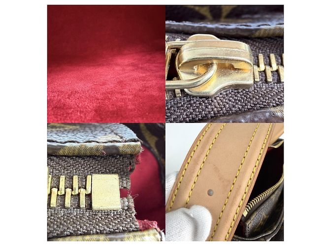 Borsa a tracolla Louis Vuitton Monogram Vivacite GM da donna Marrone Bianco Monogramma - vista 6