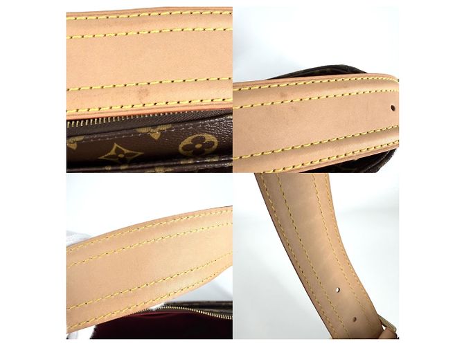 Borsa a tracolla Louis Vuitton Monogram Vivacite GM da donna Marrone Bianco Monogramma - vista 7