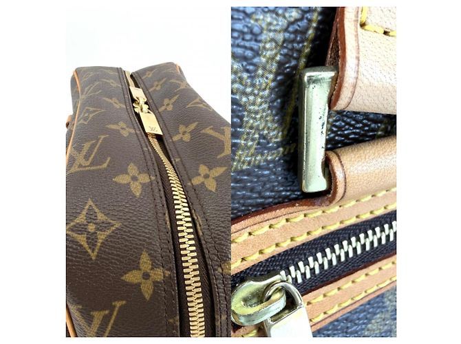 Borsa Louis Vuitton Cite MM Marrone Bianco Monogramma - vista 6