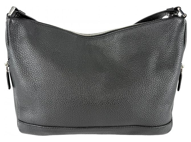 Borsa a tracolla in pelle Prada Nero Bianco - vista 2