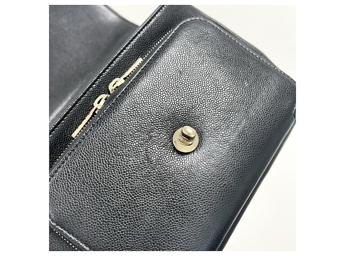 Borsa Chanel Matelassé Coco Mark da donna Nero Bianco - vista 10