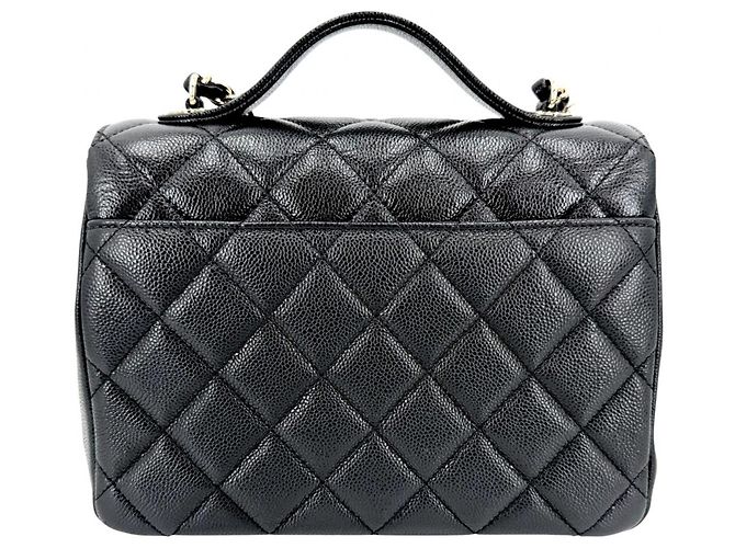 Borsa Chanel Matelassé Coco Mark da donna Nero Bianco - vista 2
