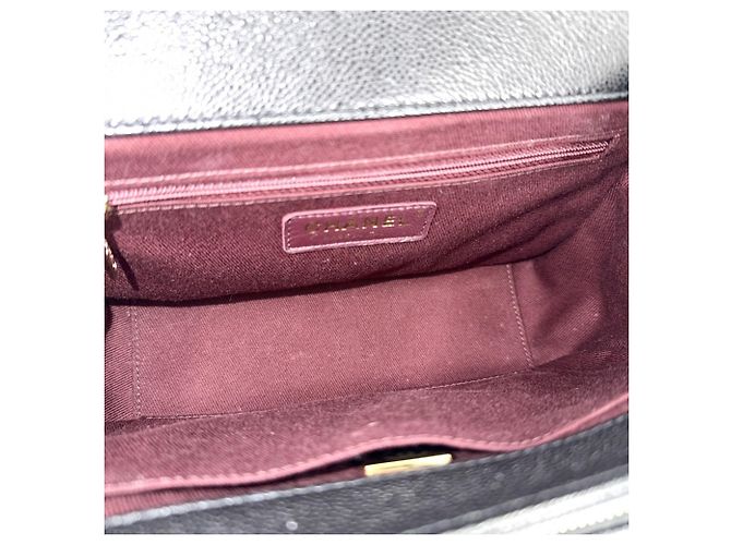 Borsa Chanel Matelassé Coco Mark da donna Nero Bianco - vista 4
