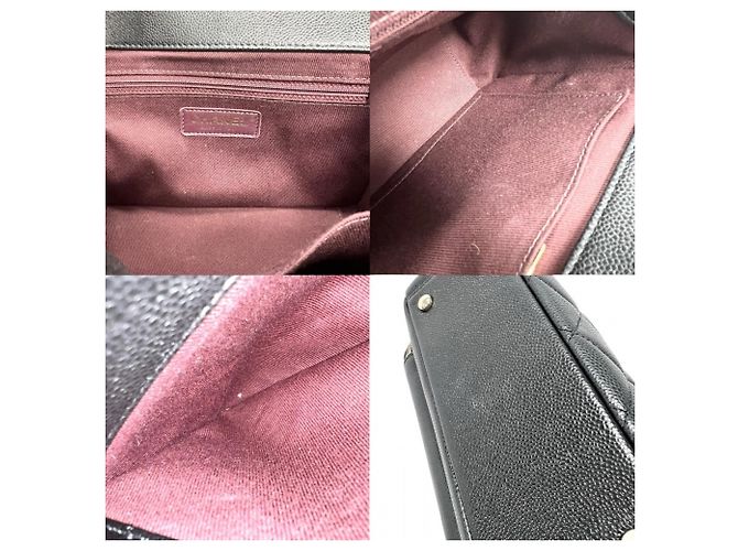 Borsa Chanel Matelassé Coco Mark da donna Nero Bianco - vista 8