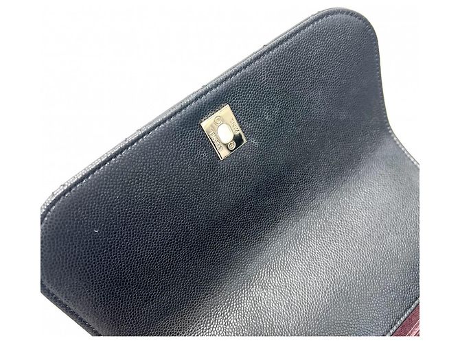 Borsa Chanel Matelassé Coco Mark da donna Nero Bianco - vista 9