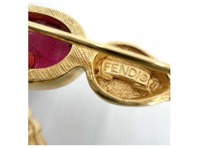 Spilla Fendi Oro e Bianco D'oro - vista 3