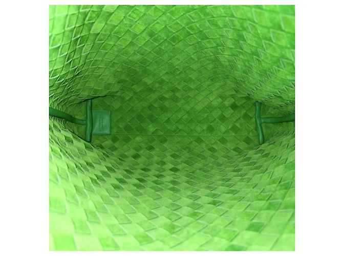 Borsa Tote Bottega Veneta in pelle verde Bianco - vista 4