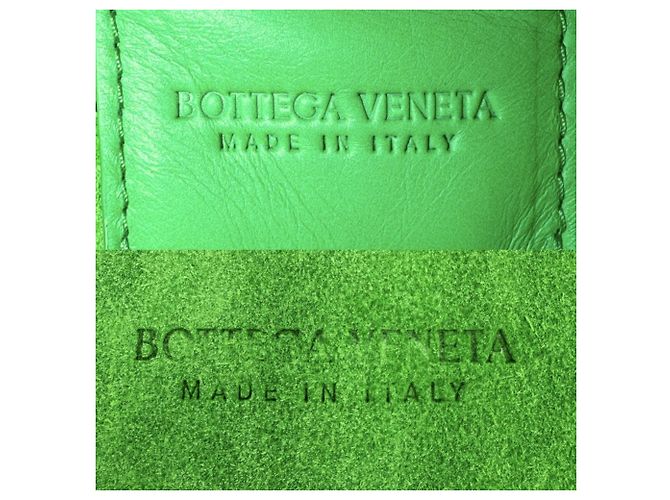 Borsa Tote Bottega Veneta in pelle verde Bianco - vista 5